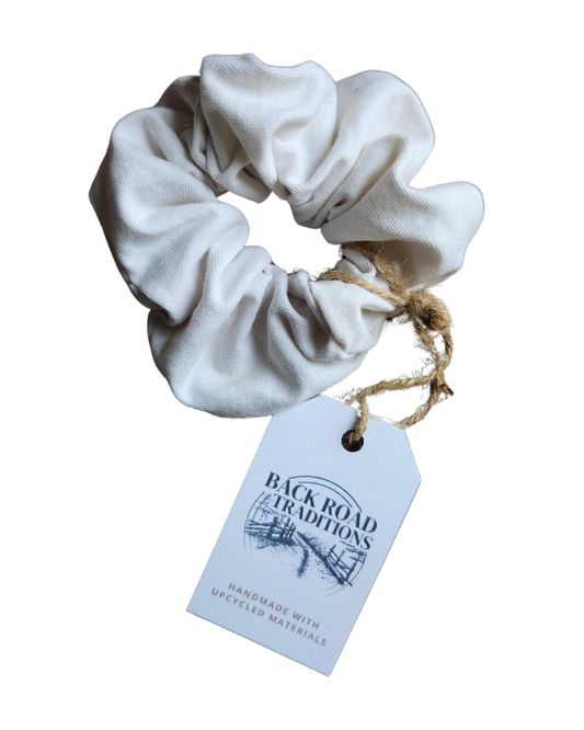 Cream Scrunchie