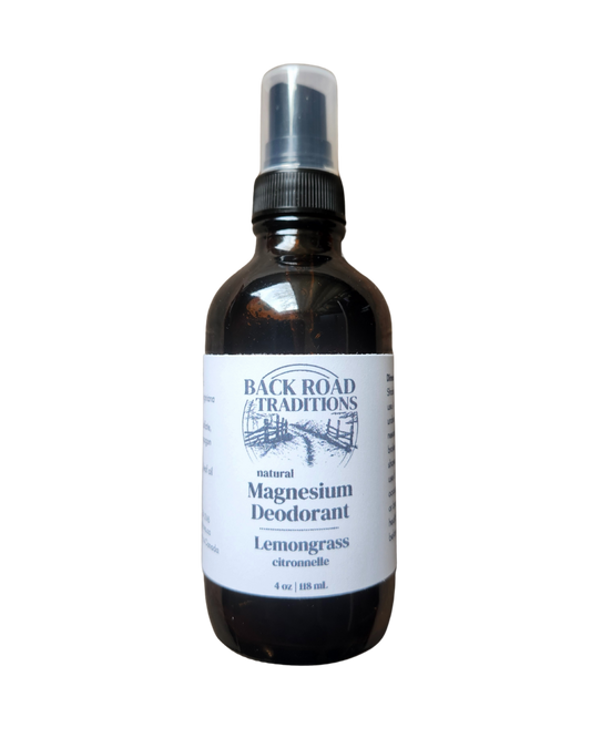 Magnesium Deodorant Spray – Lemongrass (Natural & Multi-Purpose)